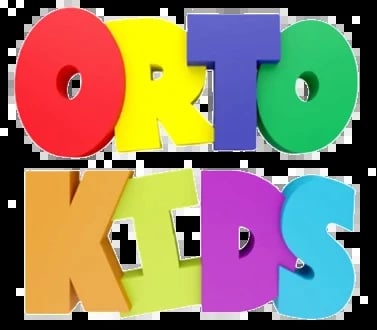 Colorful letter blocks spelling ORTO KIDS